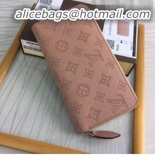 Free Shipping Discount Louis Vuitton Grained Mahina Leather Zippy Wallet M58429 Magnolia