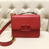 New Fashion VALENTINO VLOCK Origianl leather shoulder bag 0908 red
