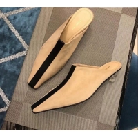 New Style Celine Suede Leather Mules with 4cm Crystal Heel C10326