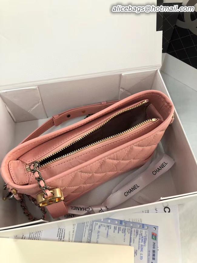 Inexpensive Chanel gabrielle small hobo bag AS0865 pink