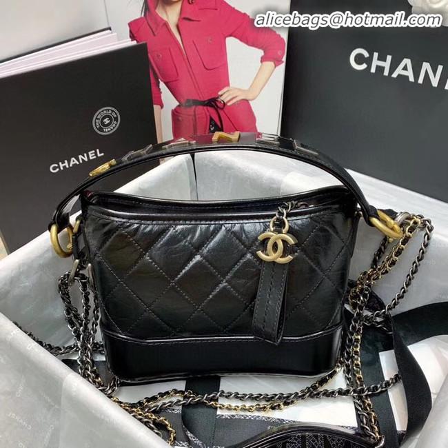 Imitation Chanel gabrielle small hobo bag AS0865 black