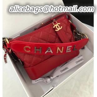Free Shipping Discount Chanel gabrielle small hobo bag AS0865 red