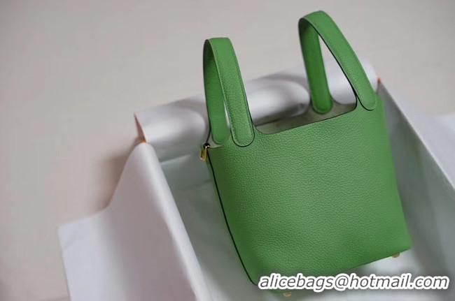 Latest Style Hermes Picotin Lock PM Bags Togo Leather H5599 green