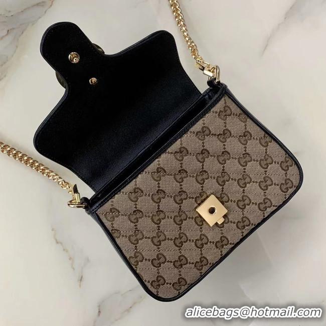 Shop Discount Gucci GG Supreme canvas Mini Top Handle Bag 583571 Black