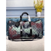 Top Design Louis Vuitton KEEPALL BANDOULIERE 50 Travel Bag M44166