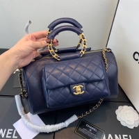 Free Shipping Discount CHANEL Bowling Bag AS1359 Navy