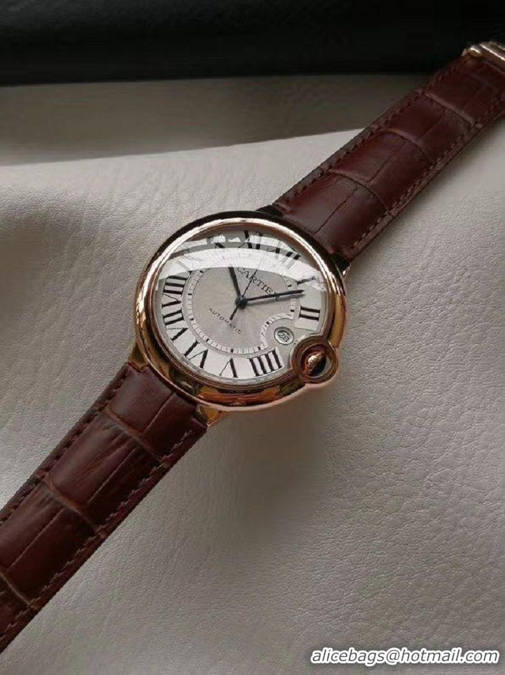 New Design Cartier Blue Balloon Series Rose Gold Mens Automatic Wrist Watch W6900651