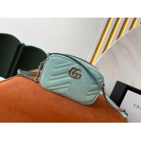 Pretty Style Gucci GG Marmont Matelasse samll Shoulder Bag 447632 Pastel green