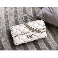 Best Price VALENTINO VLOCK Origianl leather shoulder bag 0053 white