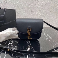 Duplicate Yves Saint Laurent Calfskin Leather Shoulder Bag 619740 Black