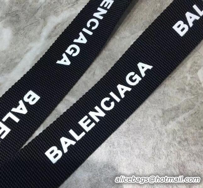 Inexpensive Balenciaga Canvas Strap With Logo B60436 Black 2020