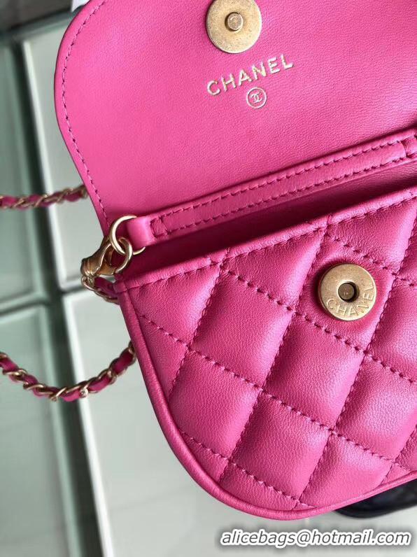 Good Taste Chanel Sheepskin Original Leather Pocket AP1461 rose