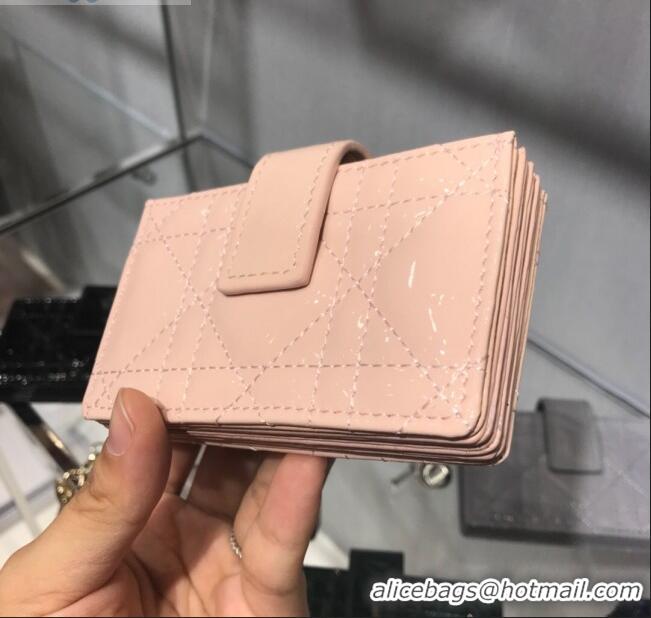 New Product Dior Lady Dior Cannage Lambskin Card Holder CD2652 Nude 2019