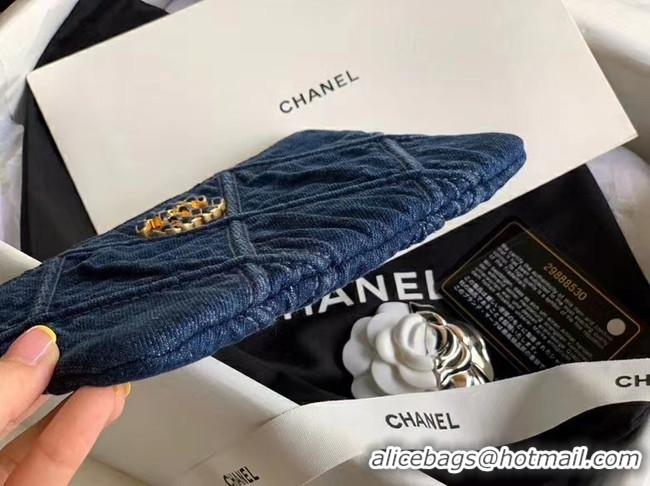 Popular Style Chanel 19 small carry on bag AP1059 blue