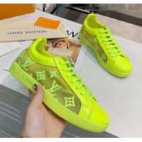 Top Quality Louis Vuitton LUXEMBOURG Trainers Sneakers in Transparent Textile LV6178 Green 2020