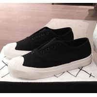 Unique Grade Chanel Vintage Canvas Slip-on Sneakers C70608 Black 2020
