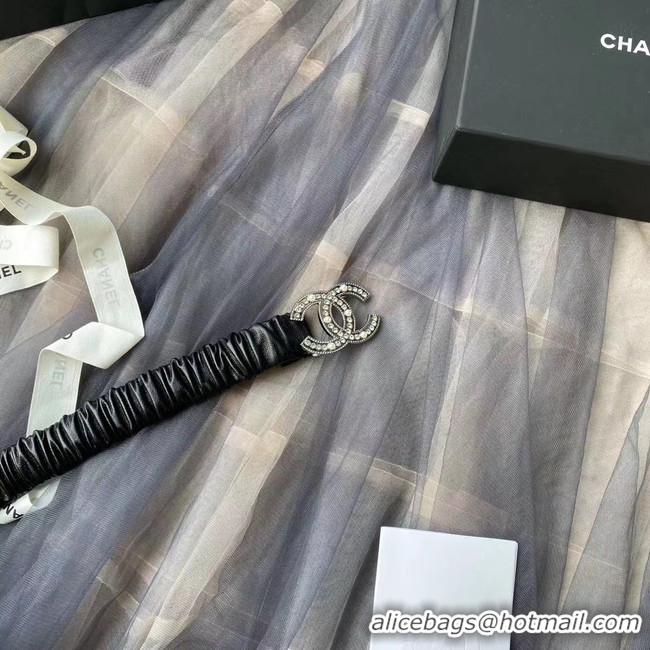 Best Price Chanel Calf Leather Belt 56611 black