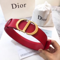 Cheap Price Dior Calf Leather Belt Wide with 40mm 5362 red