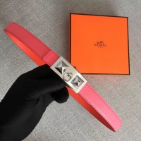Good Quality Hermes Collier de Chien belt buckle & Reversible leather strap 24 mm H0521 pink