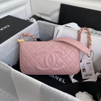Affordable Price Chanel Original Caviar Leather Classic Bag 36988 pink