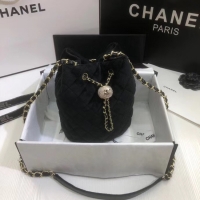Popular Style Chanel velvet Drawstring bag AS1894 black