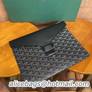 Best Grade Goyard Camondo 2 Pouch Horizontal Clutch Bag G1511 Black