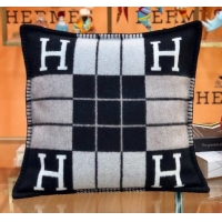 Stylish Hermes Avalon Pillow, Small Model 50 x 50 cm 71518 Black