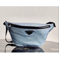 New Fashion Prada Nylon and Saffiano Leather Belt Bag 2VL033 Blue 2020