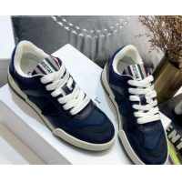 Luxury Dior Travel Sneakers in Camouflage Calfskin 80736 Blue 2020