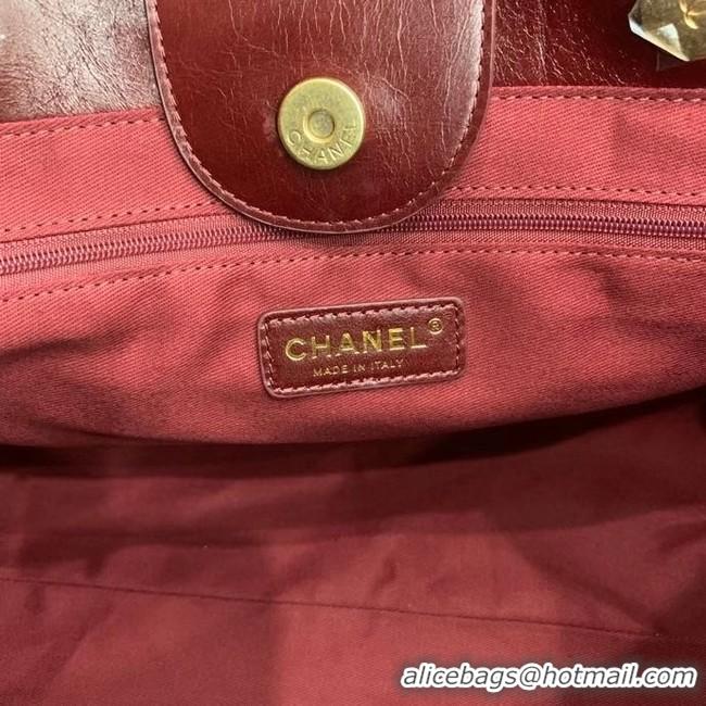 Good Product Promotional Chanel shopping bag A67001 Burgundy