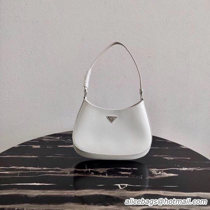 Popular Style Prada Saffiano leather shoulder bag 2BC499 white