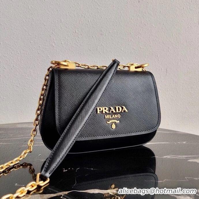 Grade Classic Prada Saffiano leather shoulder bag 2BD275 black