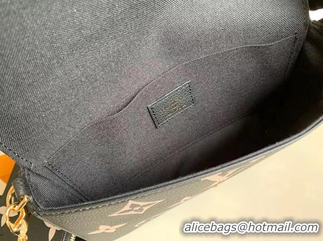 Discount Louis Vuitton Original POCHETTE FELICIE Chain Bag M69977 black