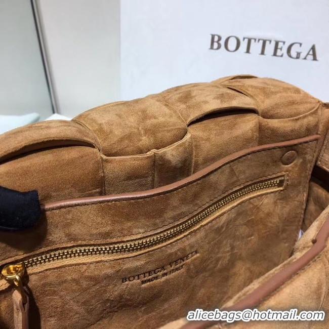 Duplicate Bottega Veneta PADDED CASSETTE BAG suede 591970 brown