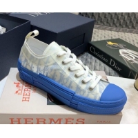 Good Looking Dior B23 Low-top Sneakers in Light Blue Oblique Canvas 92637