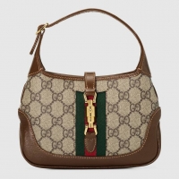 Top Quality Gucci Jackie 1961 mini hobo bag 637092 brown
