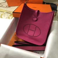 Purchase Hermes Evelyne mini 17cm Original Calf Leather Messenger Bag H1187 rose