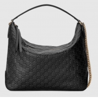 Latest Style Gucci Signature Large Hobo Bag 477324 Black 