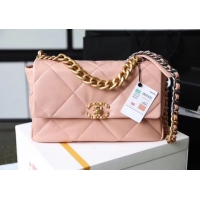 Original Cheap Chanel 19 flap bag AS1161 pink