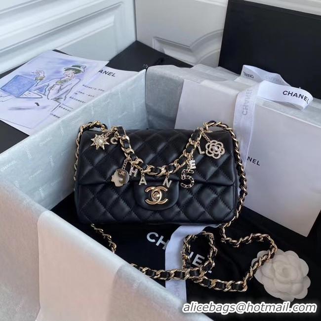 Traditional Discount Chanel Flap Bag Lambskin & Gold-Tone Metal AS2326 Black