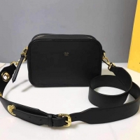 ​Grade Quality Fendi FF Shoulder Bag With Leather Strap 8BR605 Black