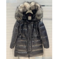 Discount Moncler Down Jacket With Fox Fur Collar M20121515 Black 2020