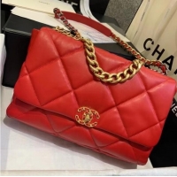 Top Quality Chanel 19 Large Flap Bag AS1162 Red