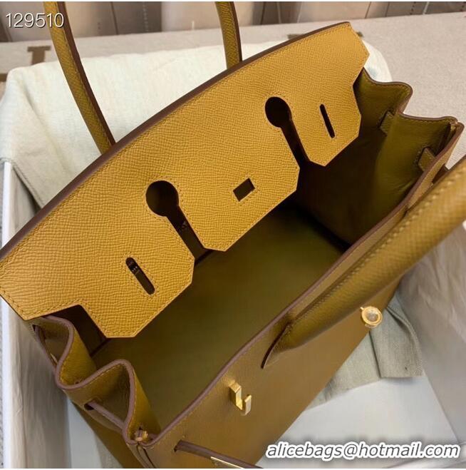 Popular Style Hermes Birkin 25CM Tote Bag Original Leather H25T Yellow