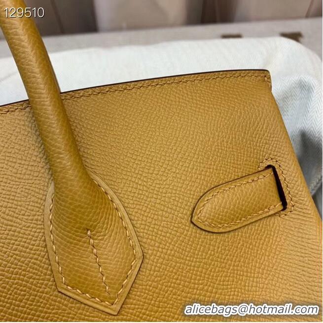 Popular Style Hermes Birkin 25CM Tote Bag Original Leather H25T Yellow