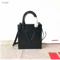 Cheap Price VALENTINO Origianl leather tote V2022 black