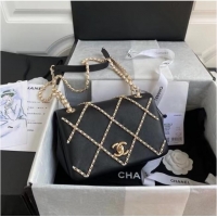 Good Quality Chanel flap bag AS2383 black & White