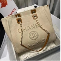 Fashion Discount Chanel 19SS Shopping bag A67001 cream