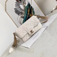 Unique Discount Chanel flap bag AS2273 White