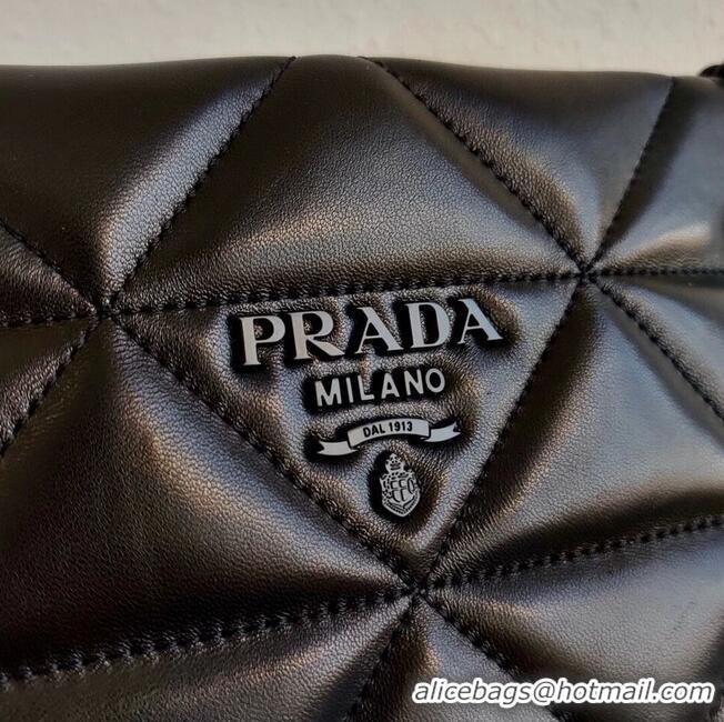 Famous Brand Prada Nappa Leather Prada Spectrum Tote 1BG298 black